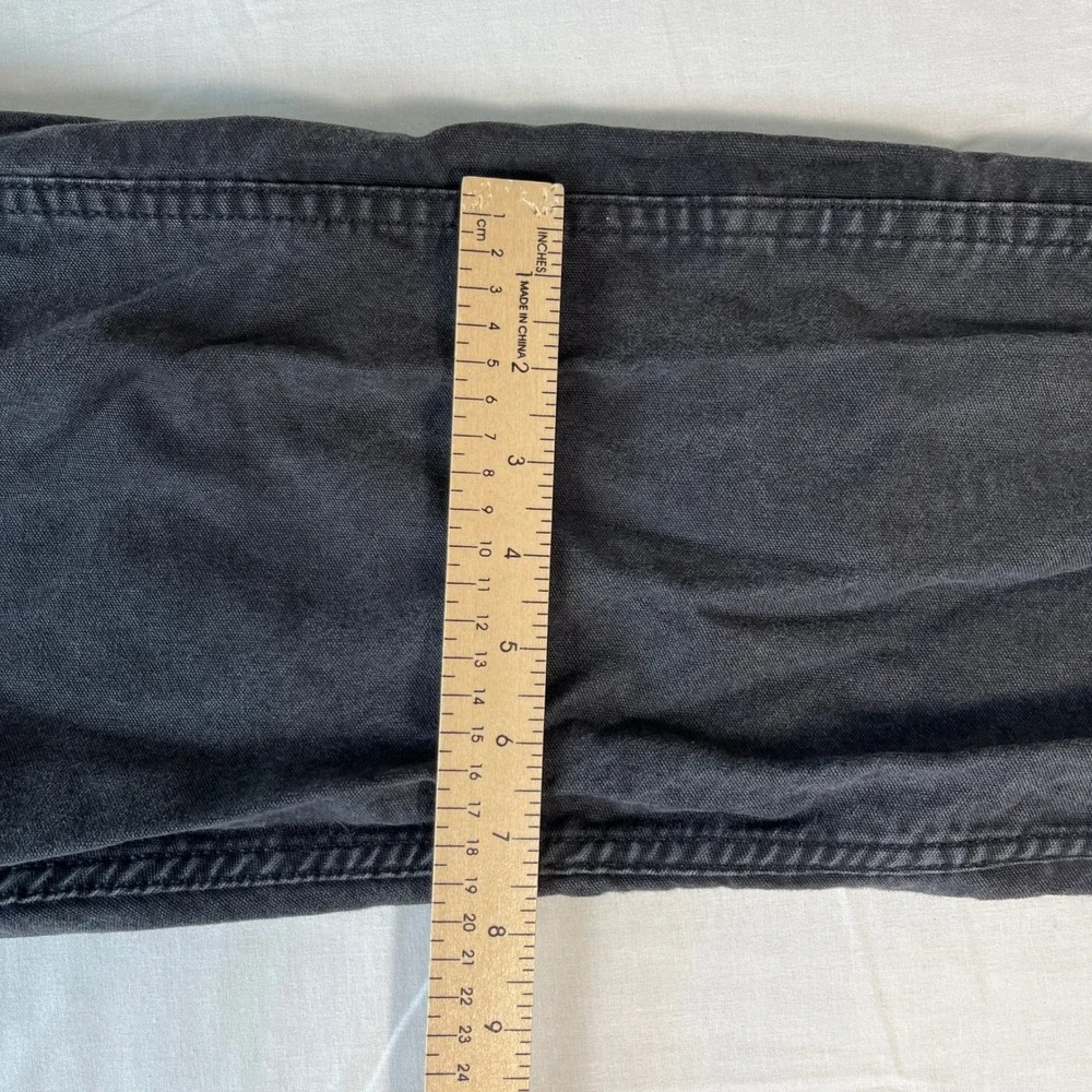 Levis Workwear Fit Men 33x30 Black Excellent Canvas Straight Leg Pants PC9-01111